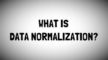 Data Normalization