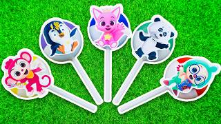 Satisfying S Some Lots Of Big Candy Shop Baby Shark Lollipops Masha And The Bear Hogi Pinkfong