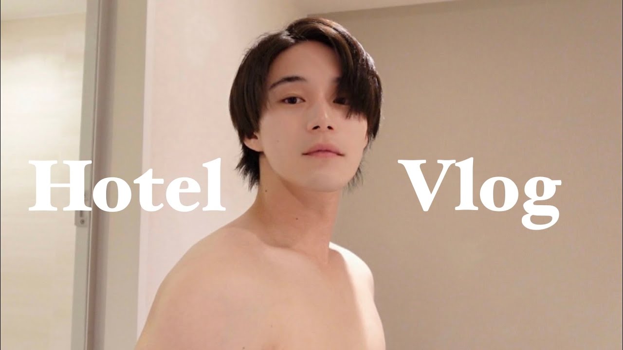 【Vlog】ホテルステイで、ナイトルーティーン🌛今日も深夜にラーメンとお菓子爆食🐷