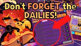 Don’t FORGET These Dailies for Free Rewards! Halloween Bingo! | Cookie Run Kingdom screenshot 4