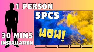 NSELED Seamless LED Poster Screen : Solo Install 5 Units in 30 Mins