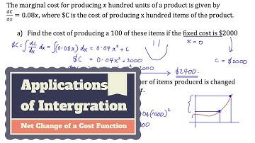 Applications of Intergration: Net Change
