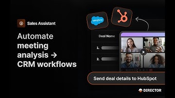 Sales Assistant Agent Demo | AI-Powered CRM Automation with Director