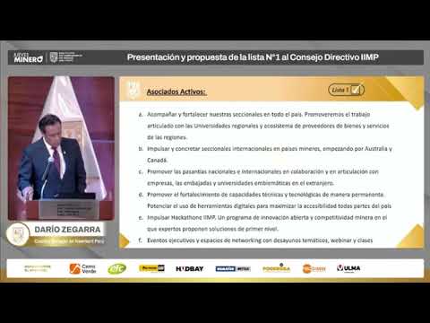 LISTA 1 AL IIMP PRESENTA SU PROPUESTA