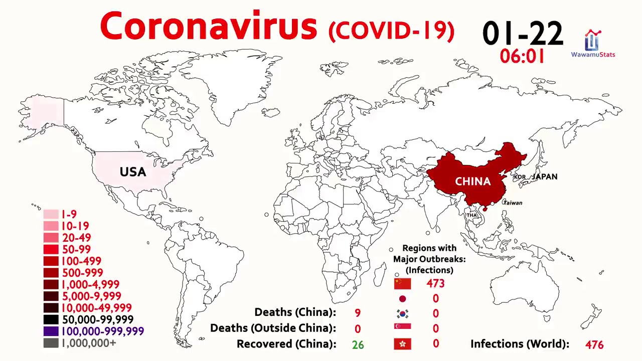 10 million corona virus cases & 500000 deaths worldwide - YouTube