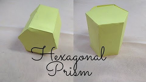 How to make a hexagonal prism with paper || Paper hexagonal prism