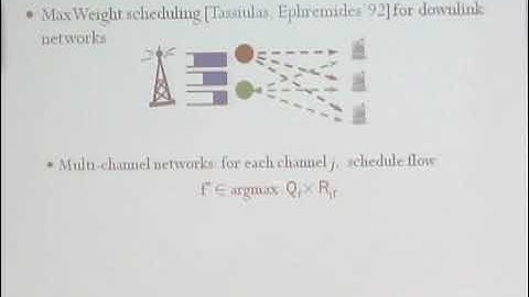 Prof. R Srikant | Scheduling in Wireless Networks