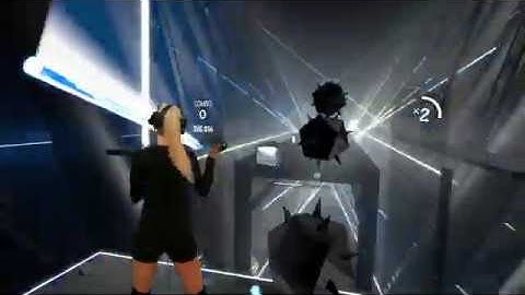 Beat Saber Walking on the Moon - Infected Mushroom Expert+ Mixed Reality