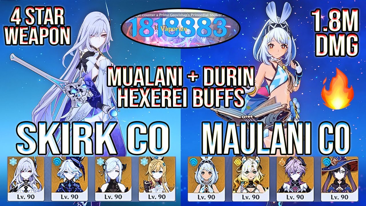 🔥 1.8M DMG Mualani & Durin DESTROY Spiral Abyss 12!! | Genshin Impact