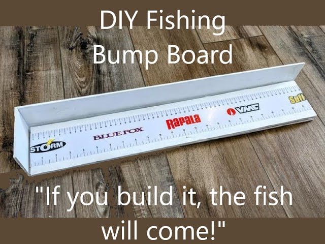 DIY Fishing Measurement Bump Board #fishing #diy #kayakfishing #bumpboard  #fishingtournament #pvc 