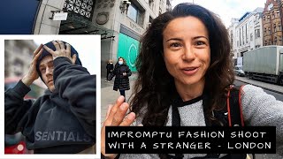 IMPROMPTU FASHION SHOOT WITH A STRANGER - LONDON