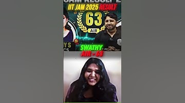 Meet IIT JAM Physics 2025 - AIR 63 Swathy S 🏆 || IIT JAM Result 2025 Topper