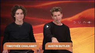 etonline - Why Timothée Chalamet Says it's 'Strange' Kissing Zendaya in 'Dune: Part Two'