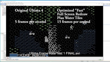 RetroGame Programming - Ultima-style tile engine for Apple II (Part 4 - Frame Rate Tests)