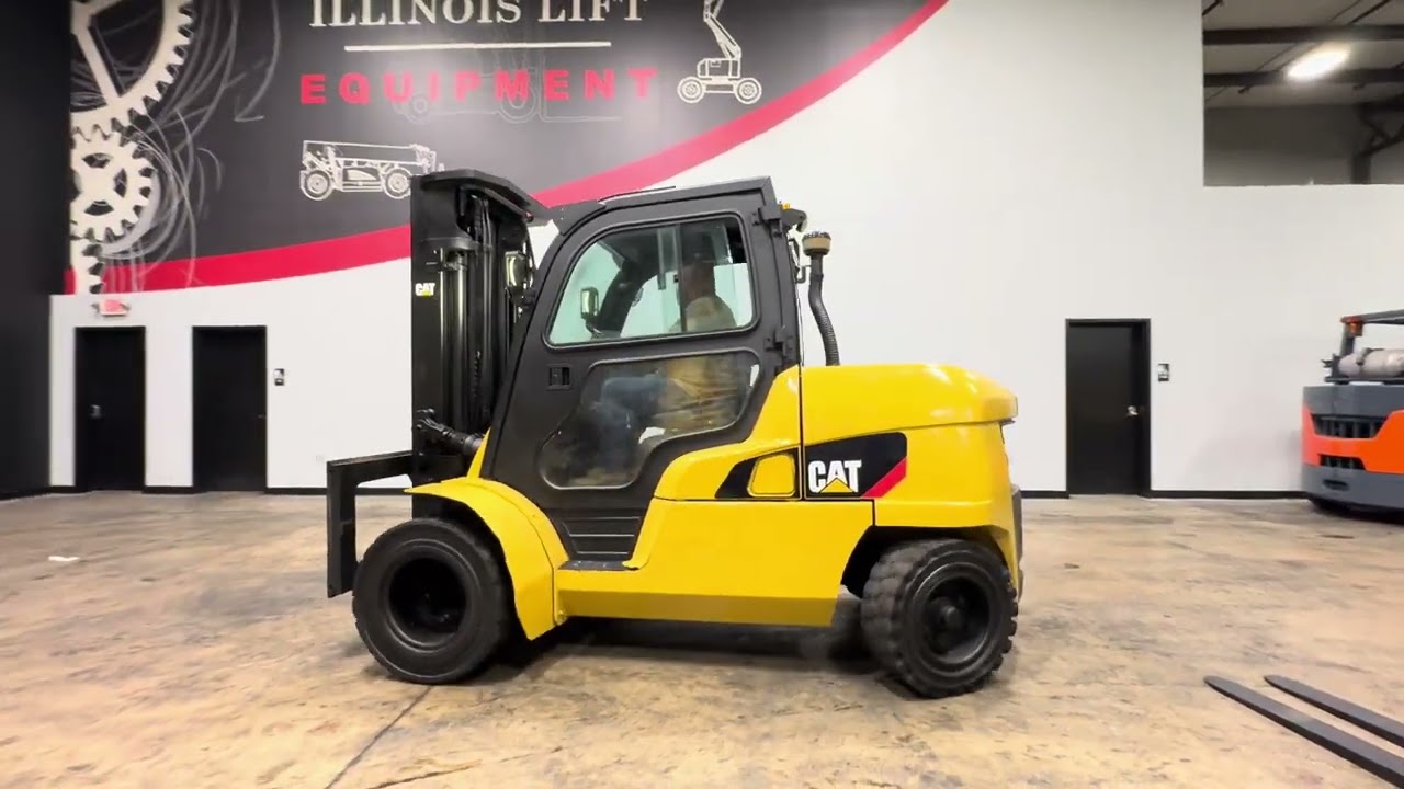 2015 Caterpillar DP50N 10000lb  Dual Drive Pneumatic Diesel Forklift STK 15183