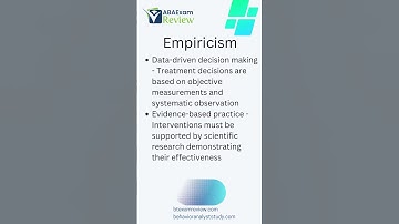 Empiricism - Learn Applied Behavior Analysis in 60 seconds | #abaexamreview