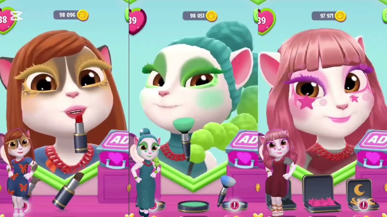 ANGELA 3 tiles hop my talking Angela 2 💃