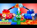 Pea peas 4element cardboard tank battle  fun cartoon  pea pea wonderland