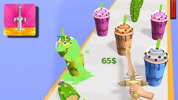 Sword Melter | Very Satisfying and Relaxing ASMR Slicing Game  | ASMR Slicing Game