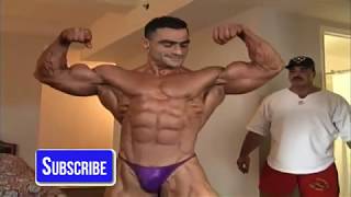 Ahmad Haidar - Posing Practice In The Hotel Before 1998 Mr.Olympia
