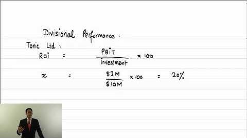 ACCA lsbf F5 Lecture 17 Divisional Performance Evaluation Transfer pricing