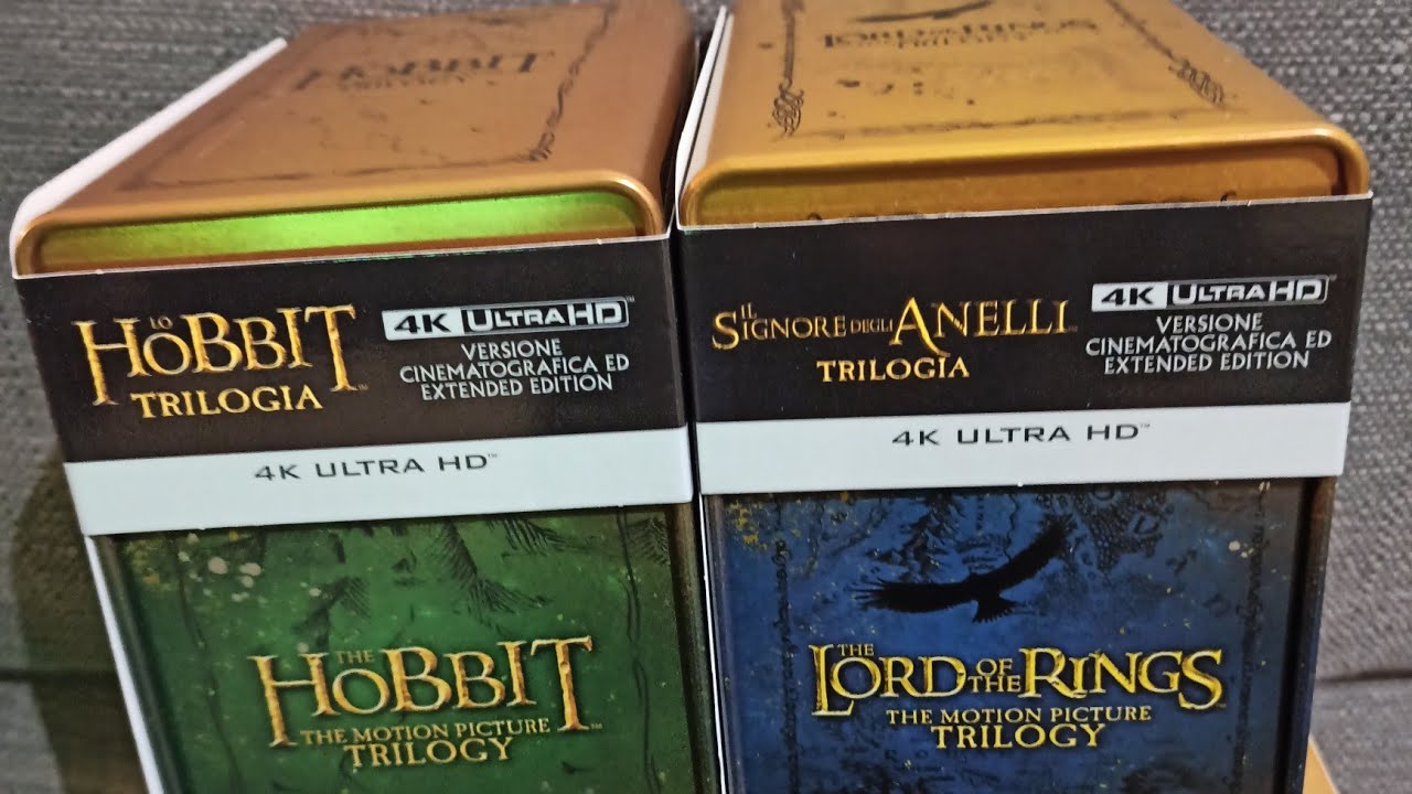 Collection blu ray, unboxing Lo Hobbit e The Lord of the rings e tutto il  resto 