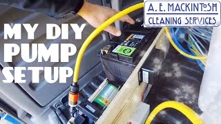 Setting Up My Pump And DIY Van System For Water Fed Window Cleaning