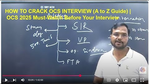 HOW TO CRACK OCS INTERVIEW (A to Z Guide) | OCS 2025 Must-Watch Before Your Interview | Join Now!