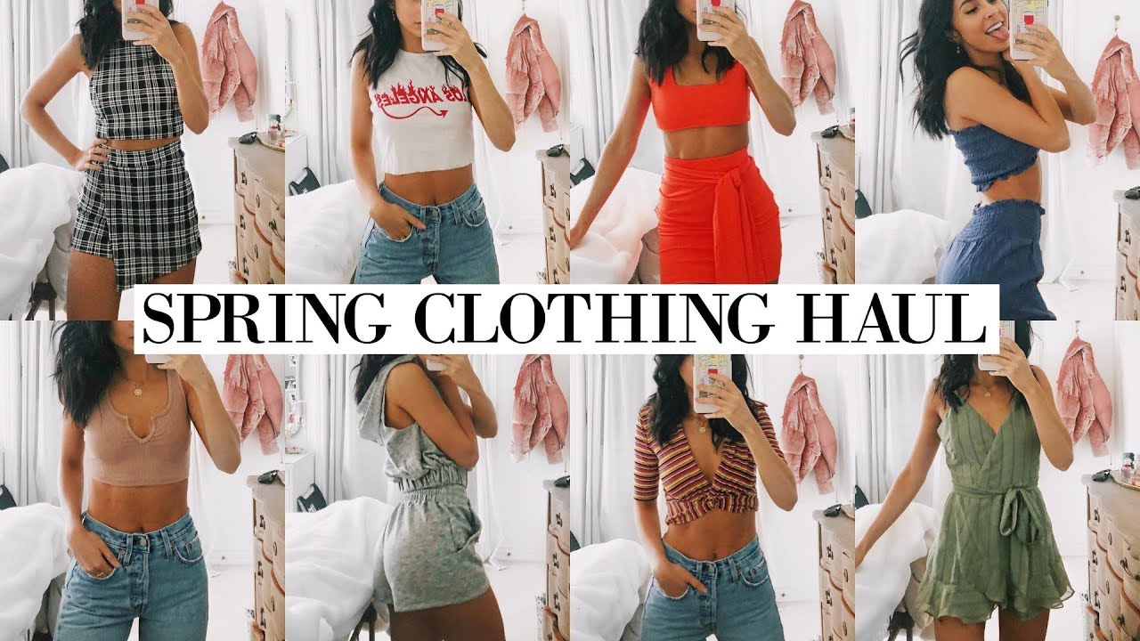 SPRING CLOTHING HAUL, TRY ON