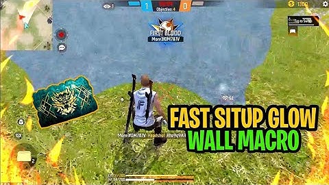 Bluestacks 5 ⏩ situp glow wall macro||free fire situp glow 🧱 kaise lagaye #freefire