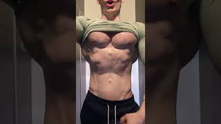 Flexing after workout