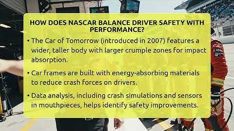 How Does NASCAR Balance Driver Safety With Performance? - Pit Stop Chronicles