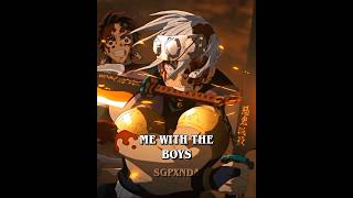 ME WITH THE BOYS | UZUI TENGEN [Edit/AMV] #shorts