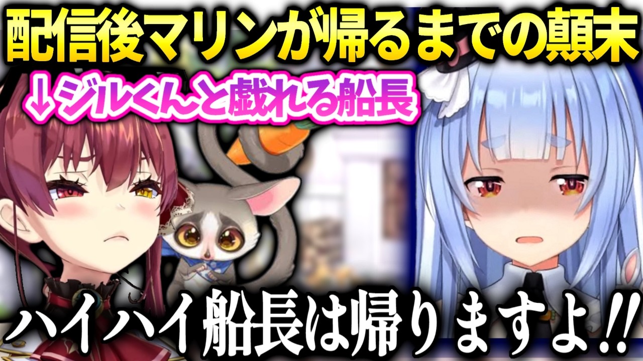 ぺこら実は船長が体調壊さないか凄い心配して色々準備してた話【兎田ぺこら/宝鐘マリン/ホロライブ】