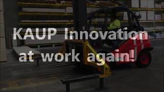 Kaup Sideshift fork positioner & no lost load spreader   Plasterboard by Kaup AU 928 views 6 years ago 1 minute, 16 seconds