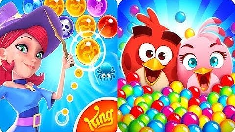 Bubble Witch 2 Saga VS Angry Birds POP Gameplay HD