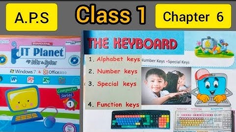 Class 1,COMPUTER, Chapter 6- "THE KEYBOARD "