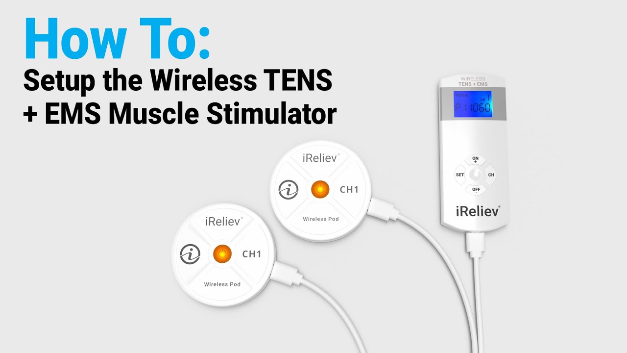 iReliev TENS EMS Unit Muscle Stimulator: #1 Fast Free Shipping - Ithaca  Sports