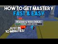 How to get max mastery fast and easy  blox fruits secret tricks