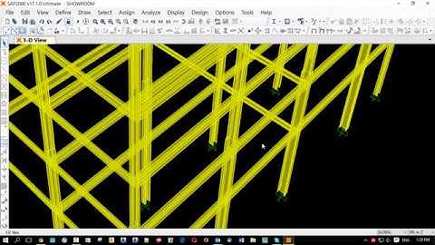 CSi sap2000 how to design steel structure of showroom part 05
