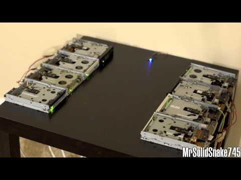 Beauty and the Beast - Gaston on Eight Floppy Drives