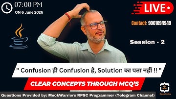 2. RPSC Programmer Java MCQ Solution | Polymorphism MCQ Solution | RPSC Programmer Java by Manoj Sir