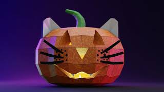 Make your own Pumpkin-Cat for Halloween