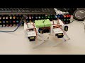 Quadruped robot with sg90 servos powered by 6v nimh battery pack