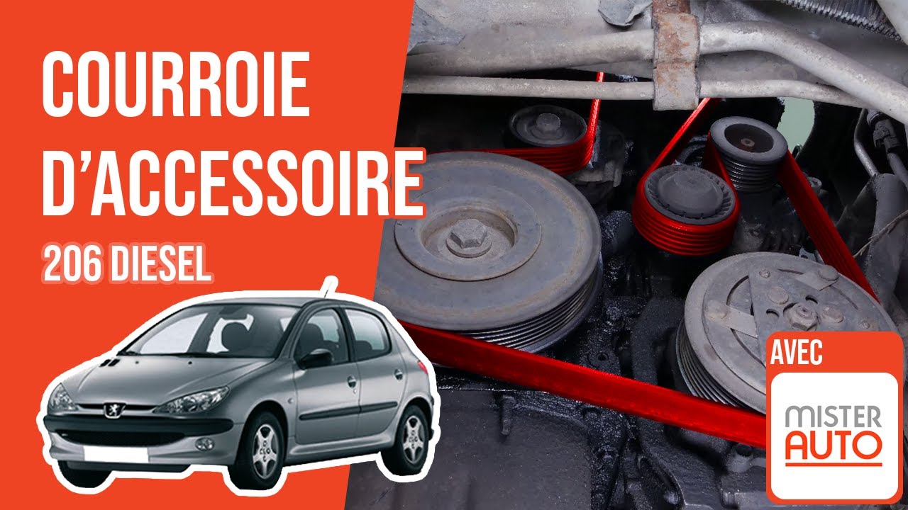 Changer la Courroie d'Accessoire Peugeot 206 1.4 HDI 🚗 