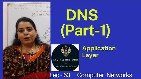 Lec63-DNS (Part-1) | Computer Networks