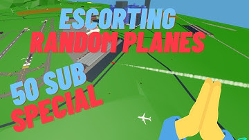 Escorting random PLANES in PTFS  - 50 Subscriber special -  Roblox!