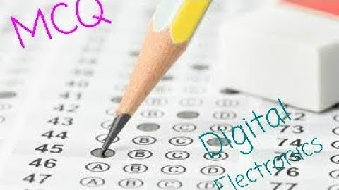 Objective  type question and answers -Digital electronics ( part 1)# mcq on digital electronics