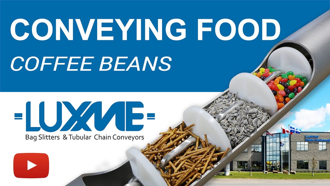 Conveying Food: Coffee Beans - Drag Conveyors - Sanitary Tubular Conveyors - Food Conveying Systems