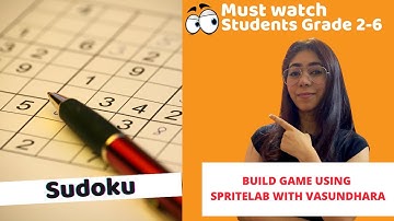 Make Sudoku in Code.org | Sprite Lab Tutorial with Vasundhara Sharma | Coding Blocks Junior